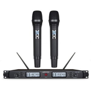 ARVOX AC-7970 UHF Dual Channel Wireless Microphone - Безжичен микрофон со станица